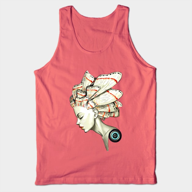 Moth 2 Tank Top by Freeminds